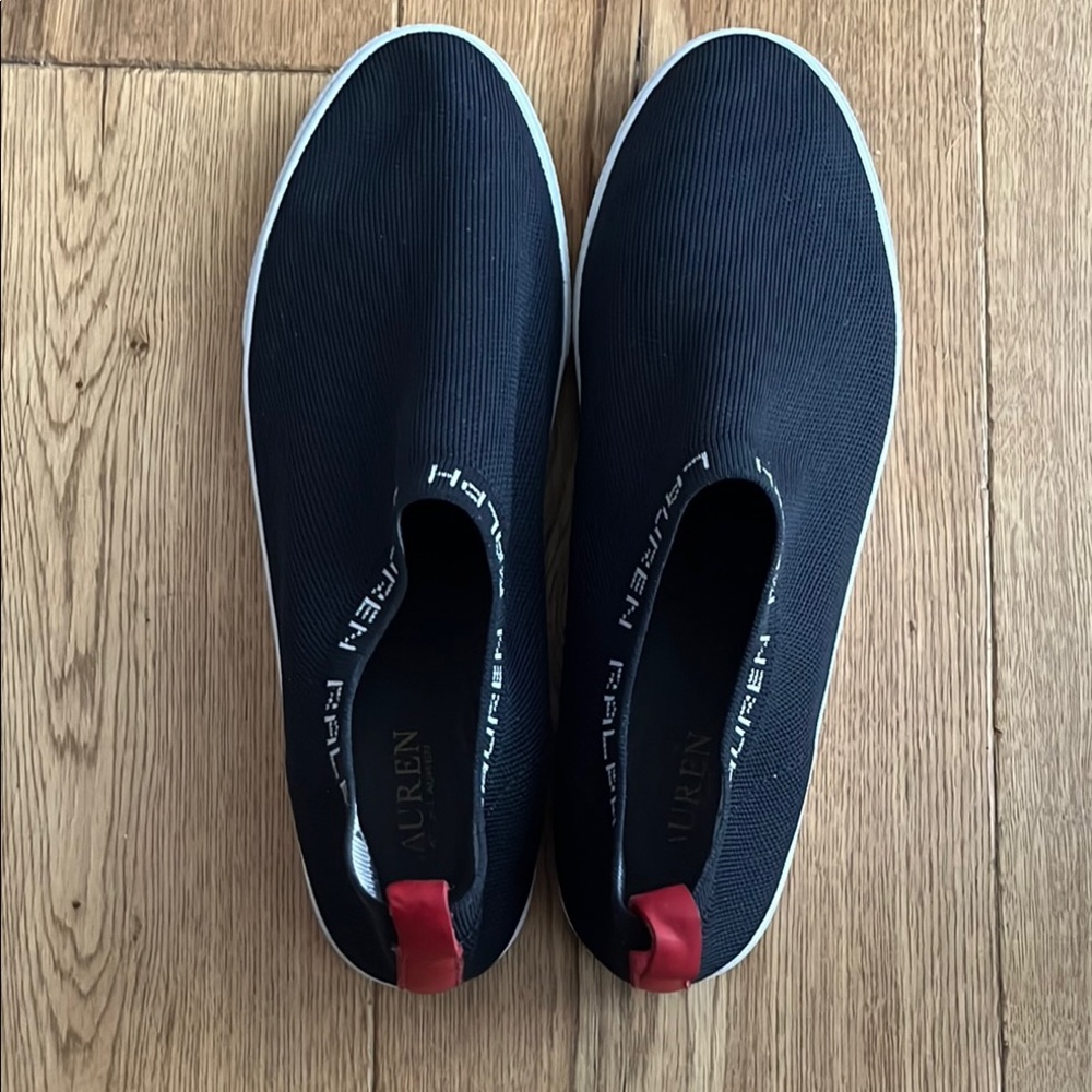 Ralph Lauren Navy Slip-On Sneakers